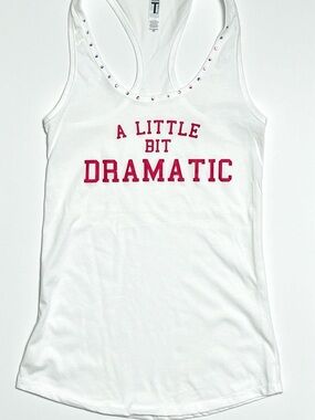 “A Little Bit Dramatic” Regina George White Tank